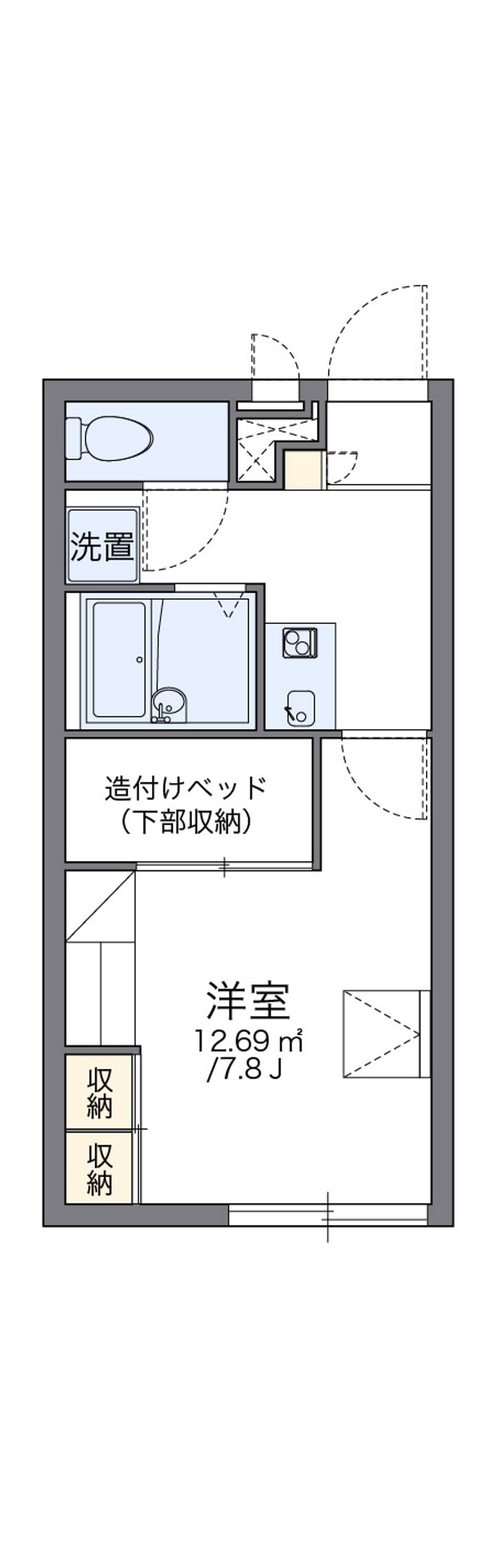レオパレスサン　東シオヤ 間取図