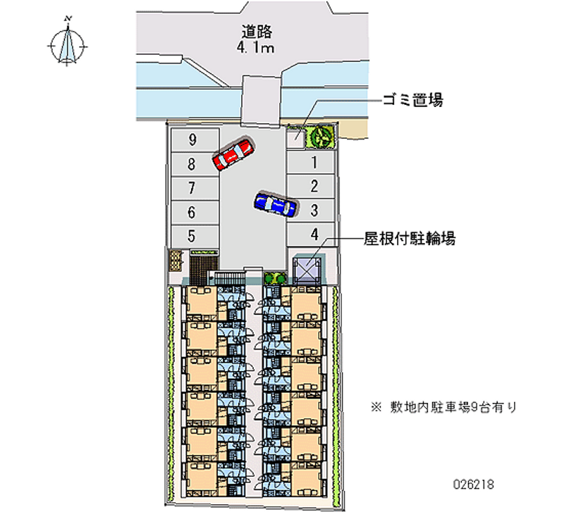 レオパレスＩ　Ｎ南仙台 区画図
