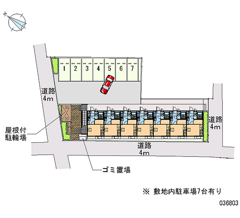 レオパレス池州町 月極駐車場