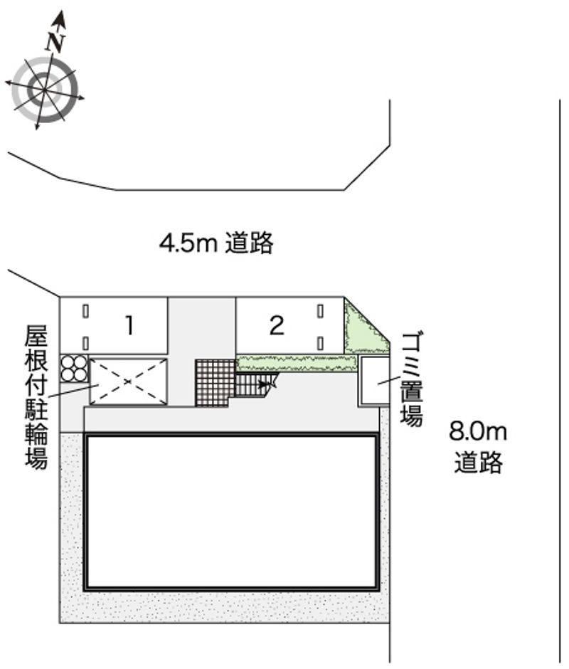 レオパレスＧＬＯＲＹ湘南 駐車場