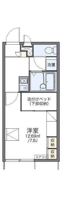 レオパレスグランドヒルズ 間取り図