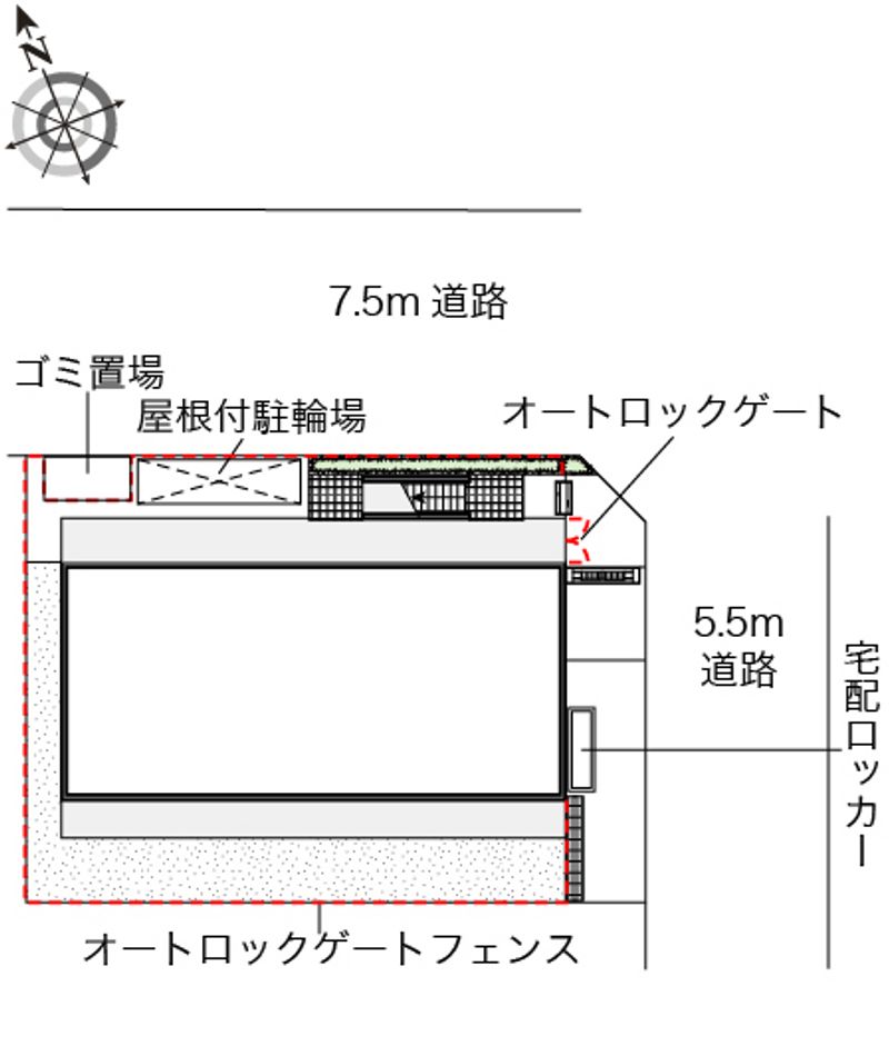 レオパレスアーバン国立 配置図