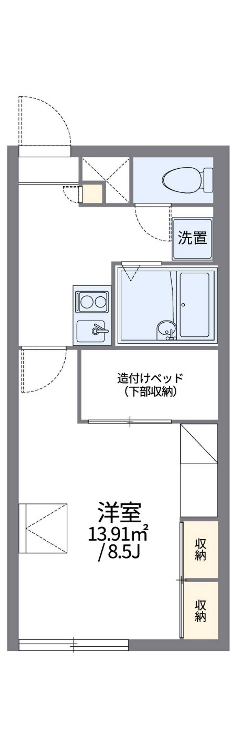レオパレスアマーレ　サッポロⅢ 間取図