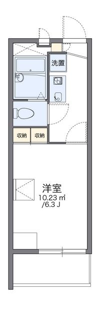 レオパレスかもじや 間取り図