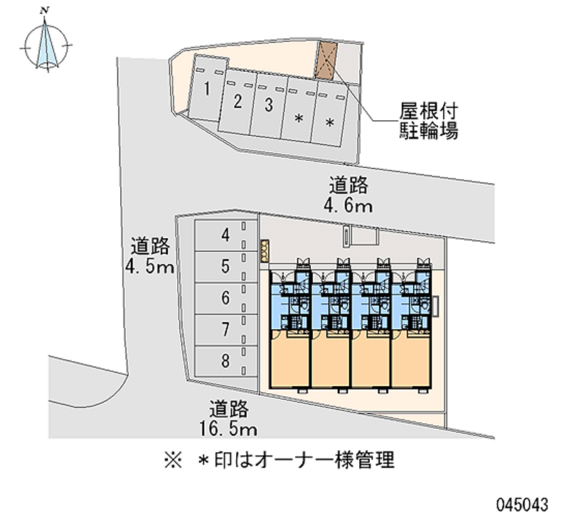 レオネクスト喜多荘２ 月極駐車場