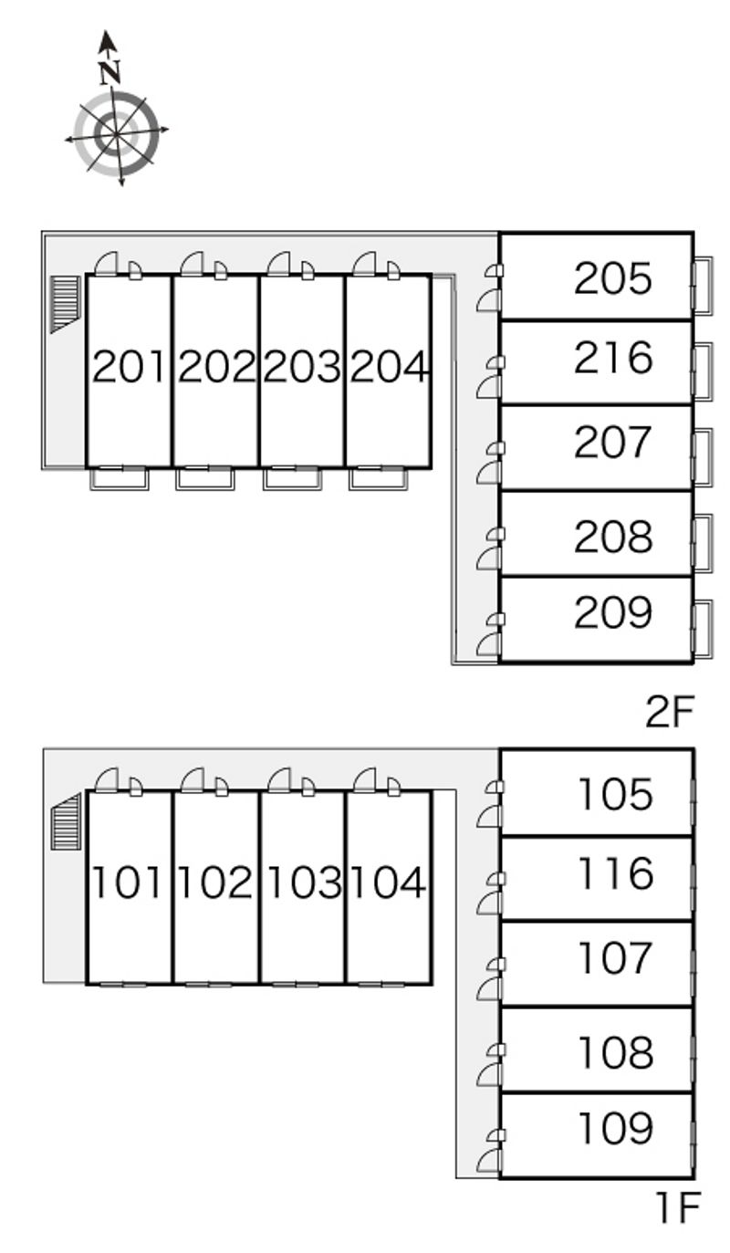 レオパレスコンフォート 間取配置図