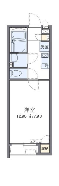 クレイノ桜ソレイユ 間取り図