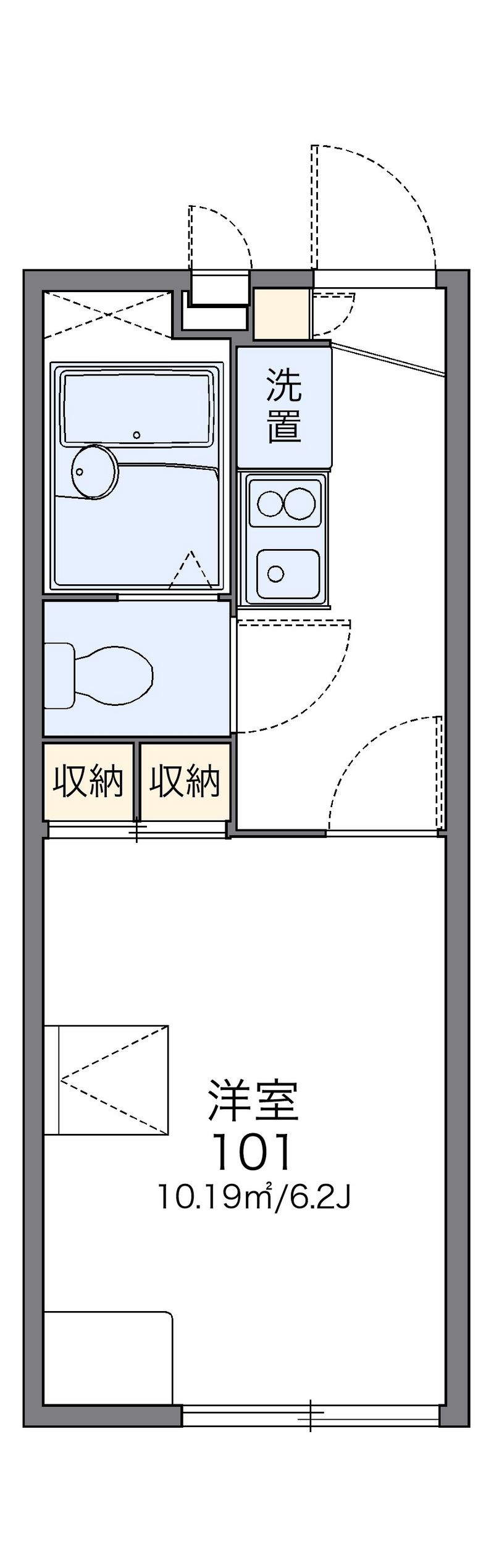 レオパレスＦＯＮＴＥＩＮＥ 間取図