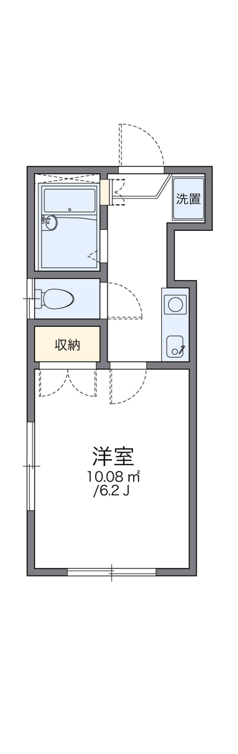 レオパレス砂子町 間取図