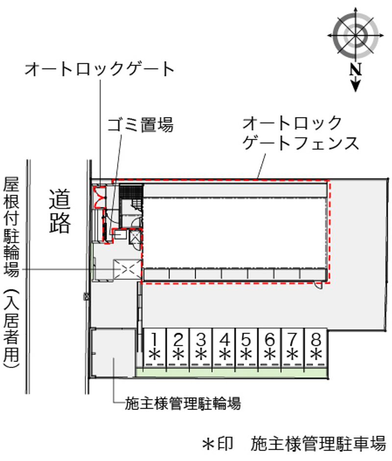 レオパレス府庁前 配置図