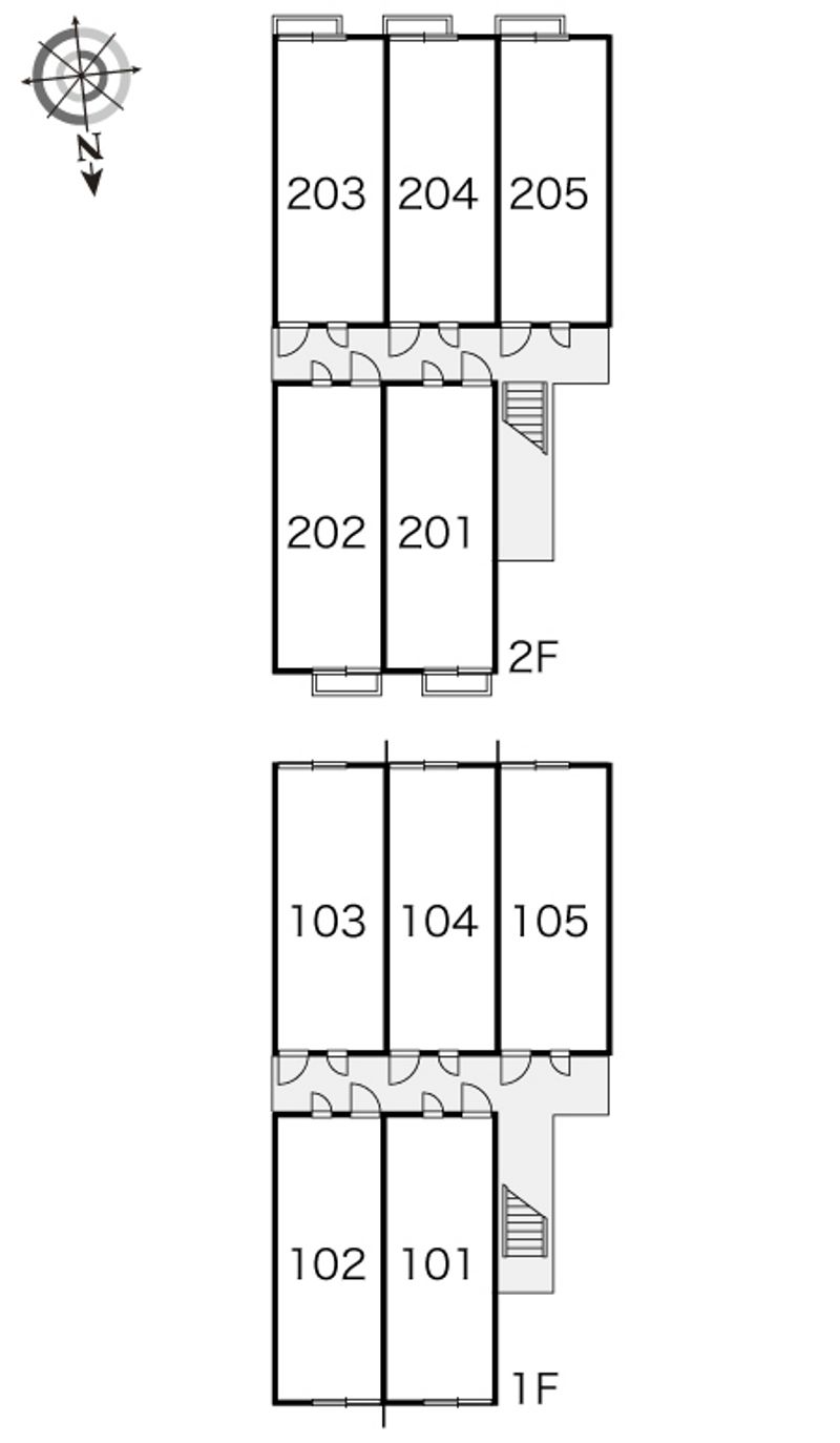 レオパレスルオーテ 間取配置図