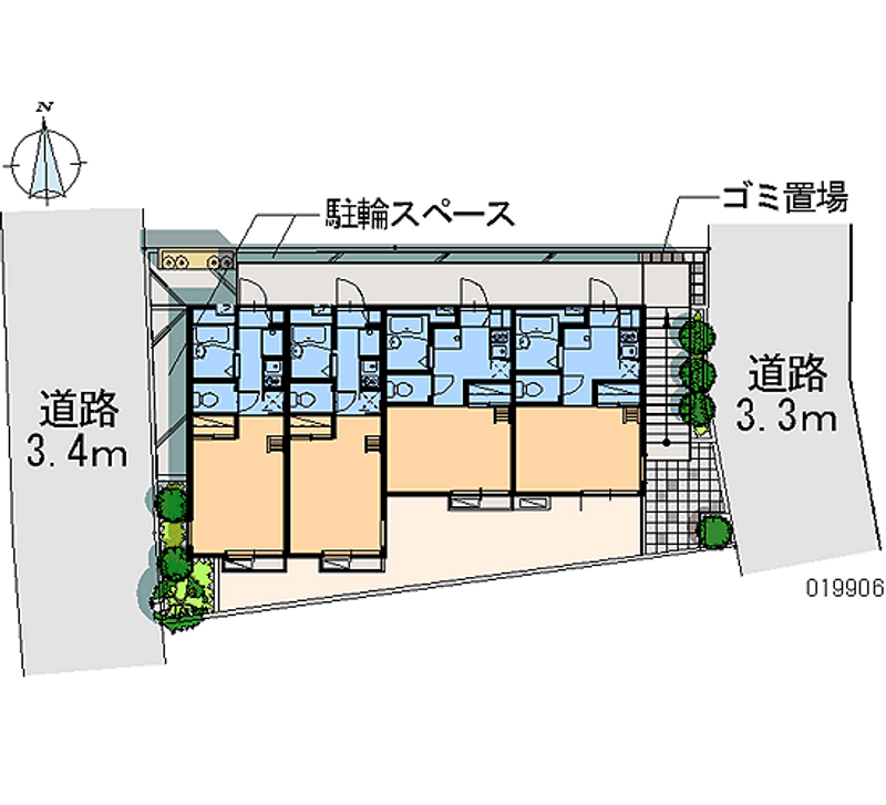 レオパレスメゾン・ド・ユキ 区画図