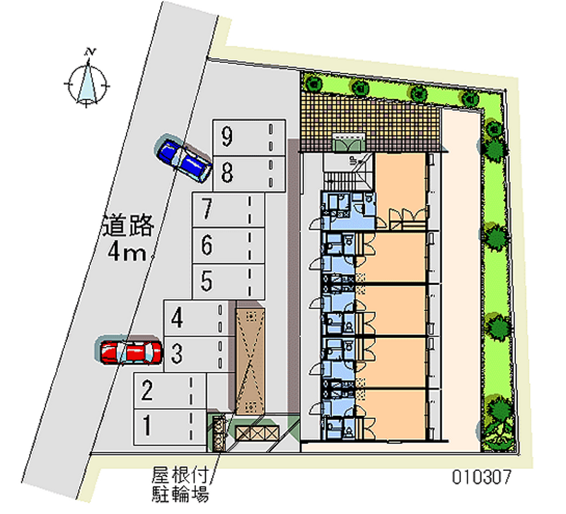 レオパレスマーレ高松 月極駐車場