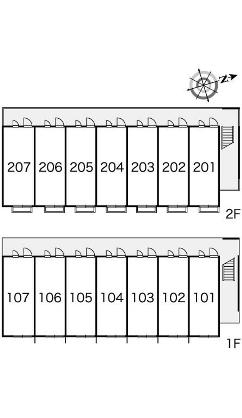レオパレス彩東大宮 間取配置図