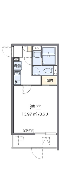 クレイノＳｍａｌｌＲｉｖｅｒⅡ 間取り図