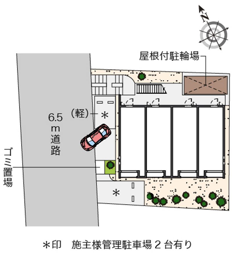 クレイノ壱番館 配置図