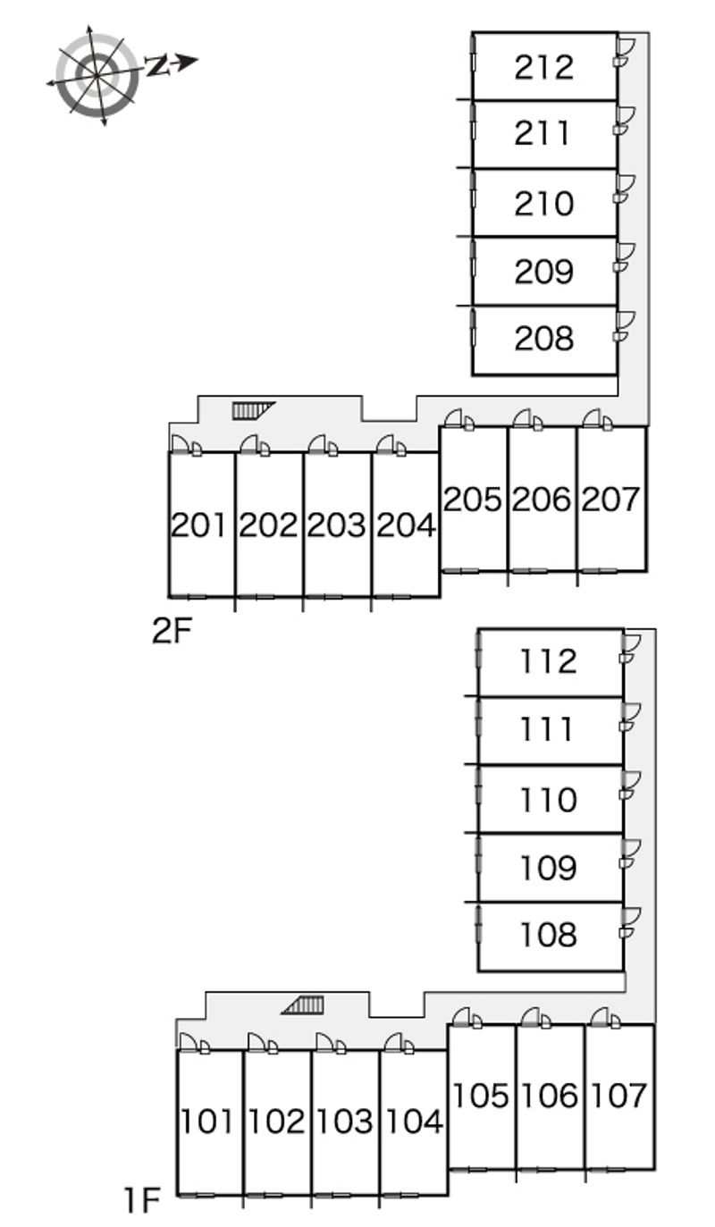 レオパレスＫ２セカンド 間取配置図