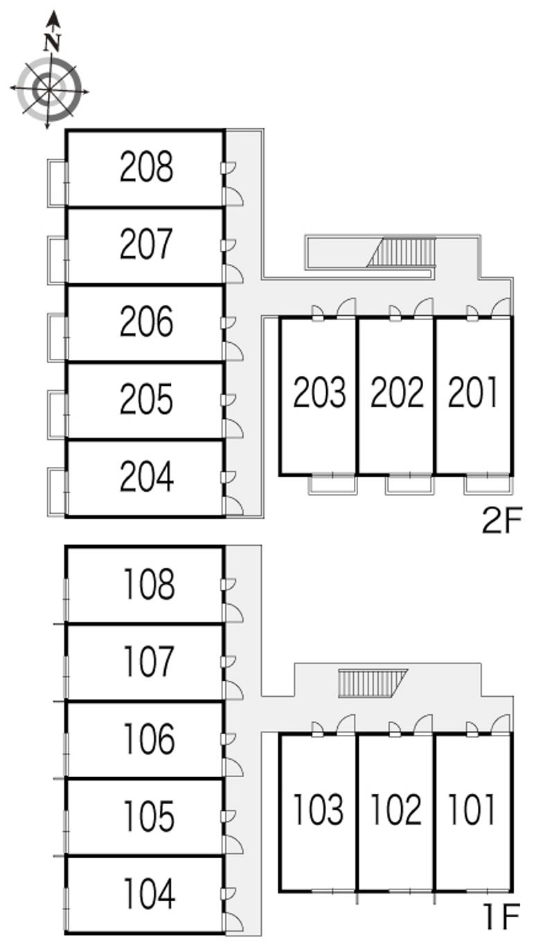 レオパレスコンフォート・ＴⅠ 間取配置図