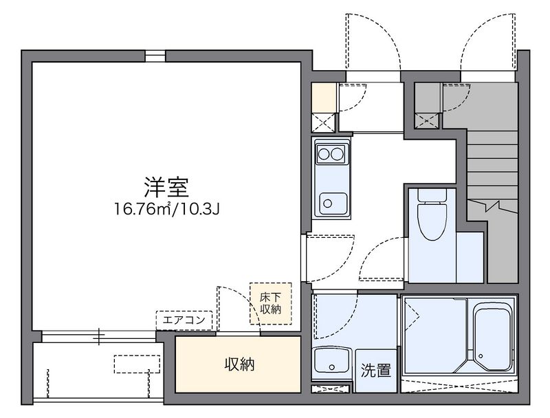 レオネクスト野一色スカイブルー 間取図