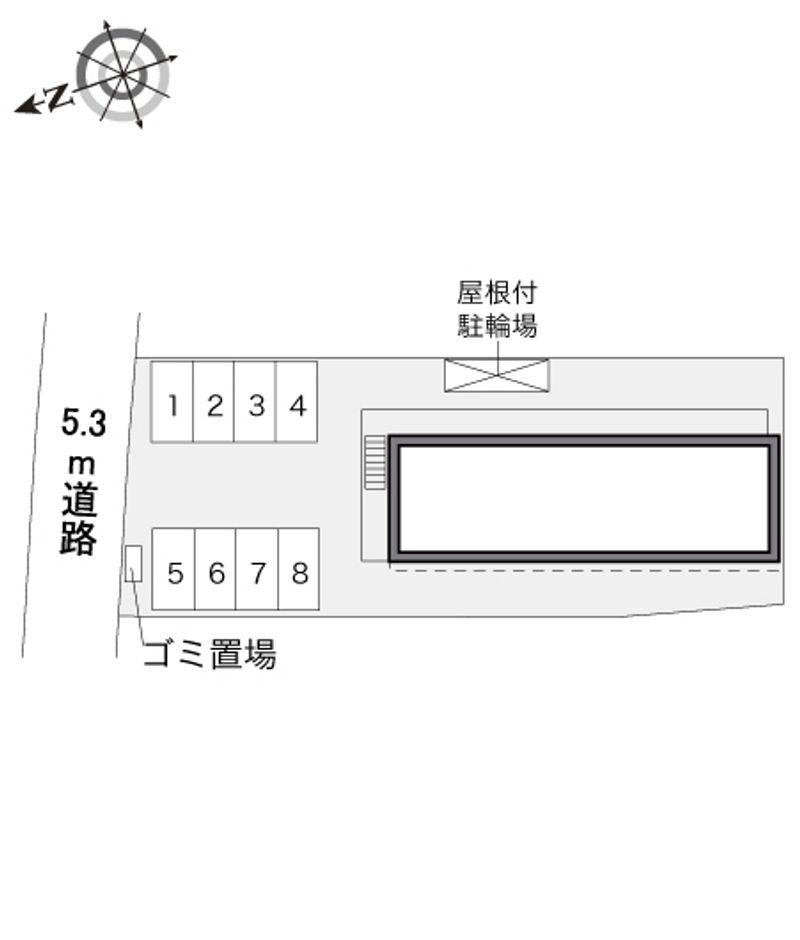 レオパレスｉ壱番館 配置図