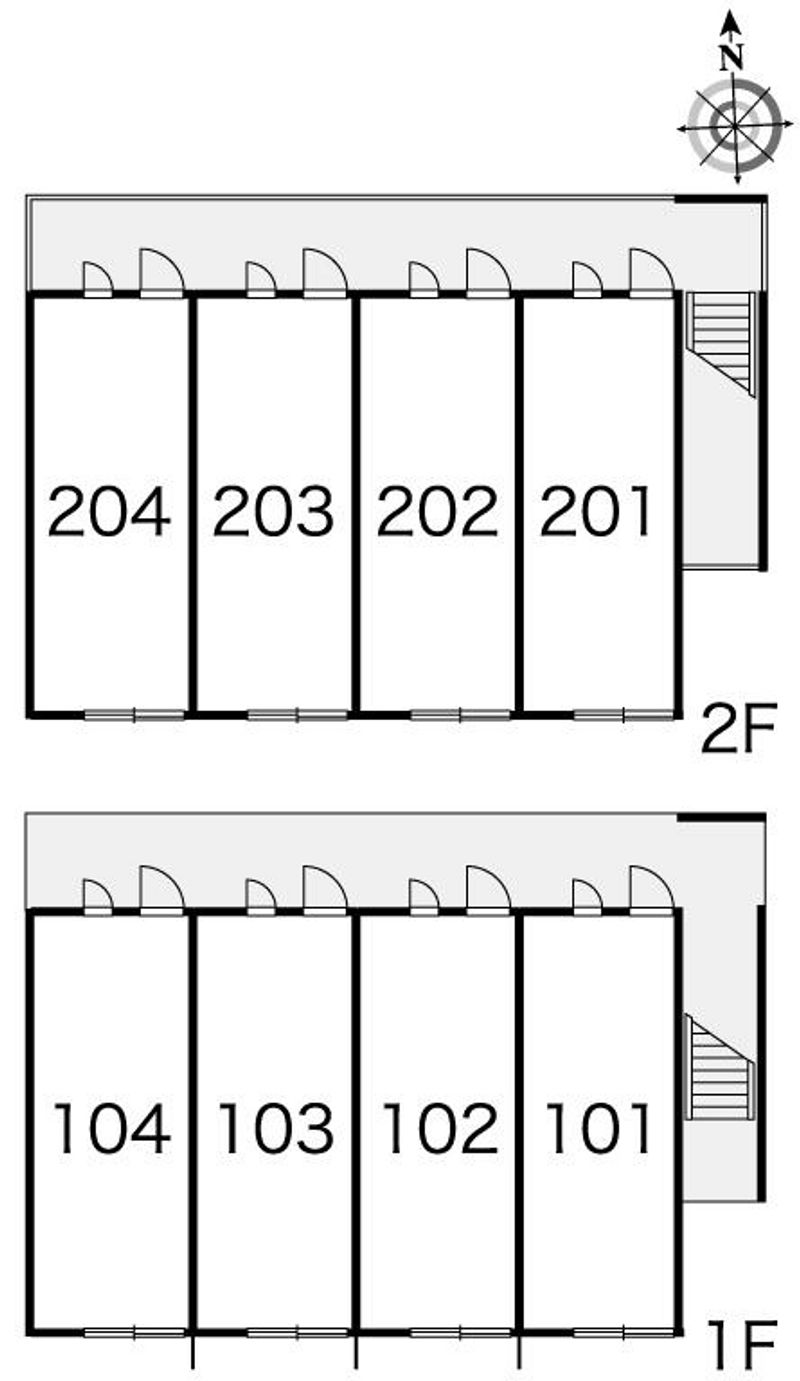 レオパレスクレール 間取配置図