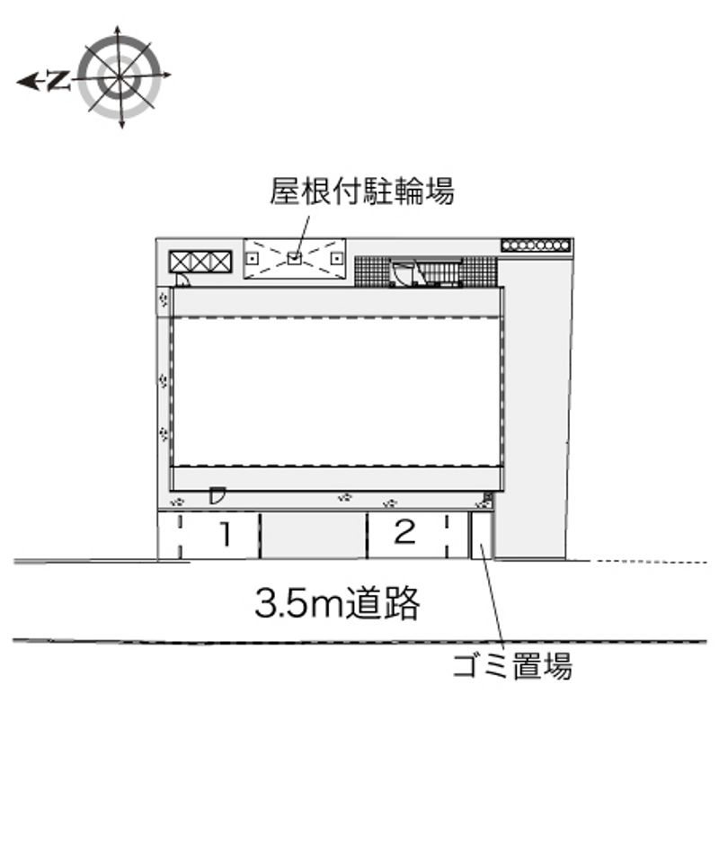 レオパレス雄新ひまわり 配置図