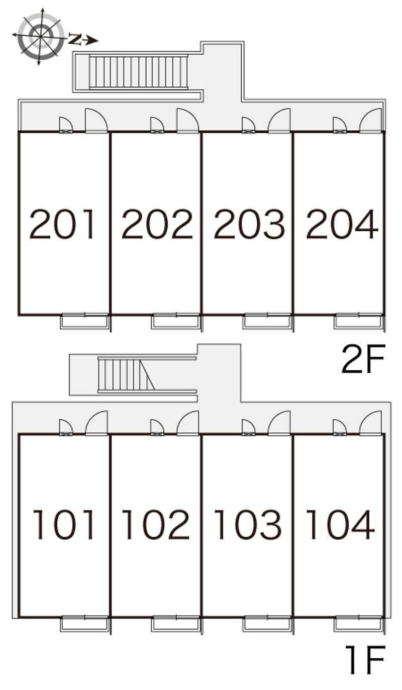 レオパレスａ−１ 間取配置図