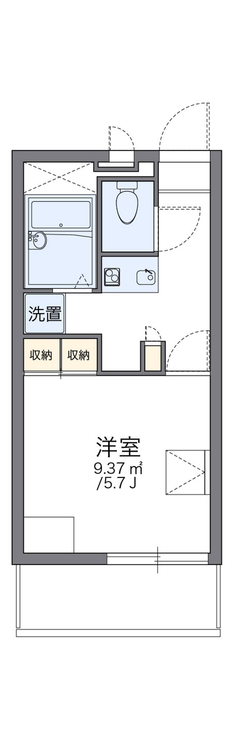 レオパレスＯＮ＆ＯＦＦ 間取図