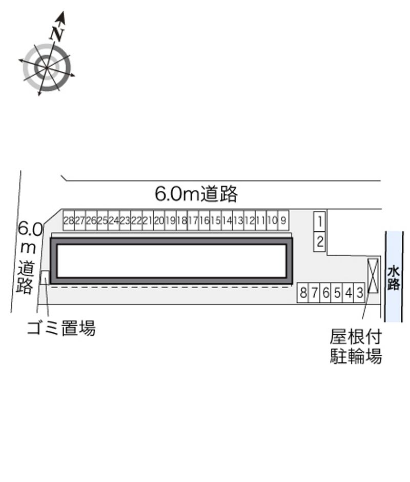 レオパレスシーダー　１ 配置図
