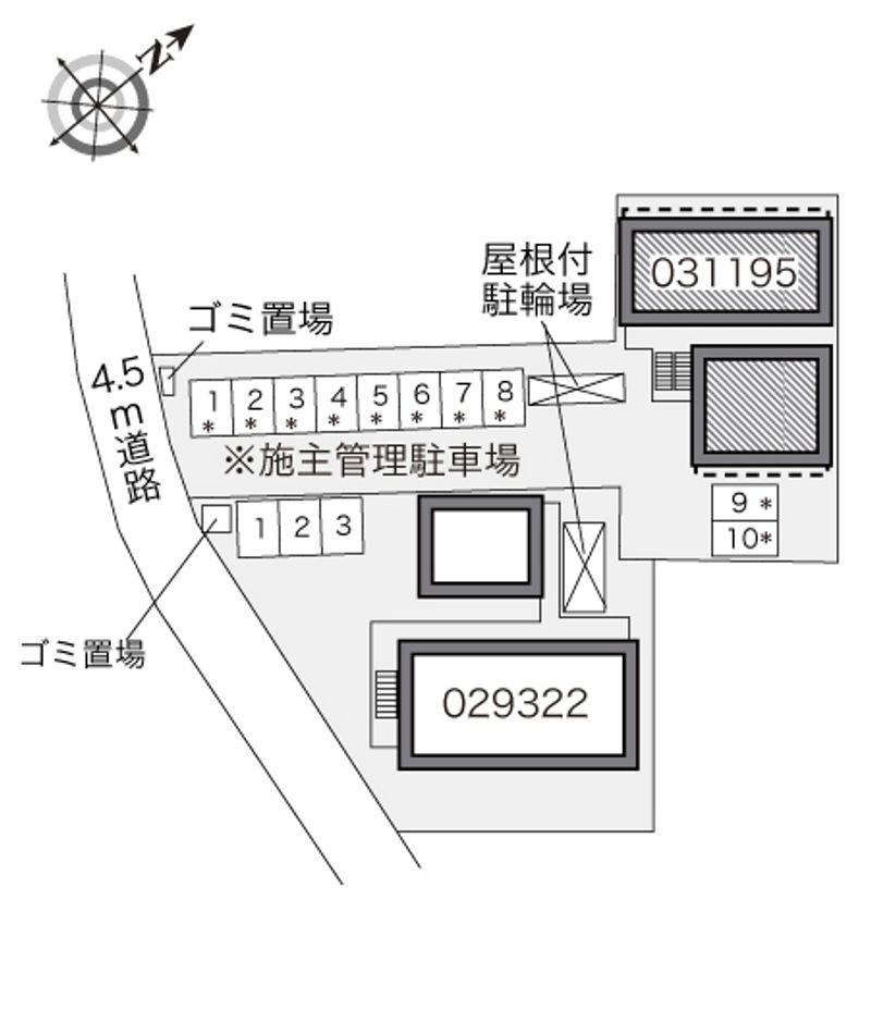 レオパレスツーリーフⅡ 配置図