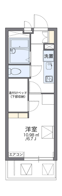 レオパレスくまもと 間取り図