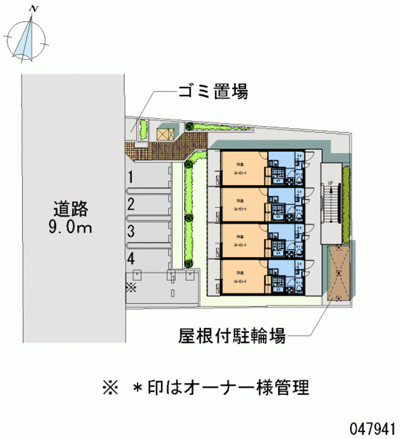 レオパレス妙音通 月極駐車場