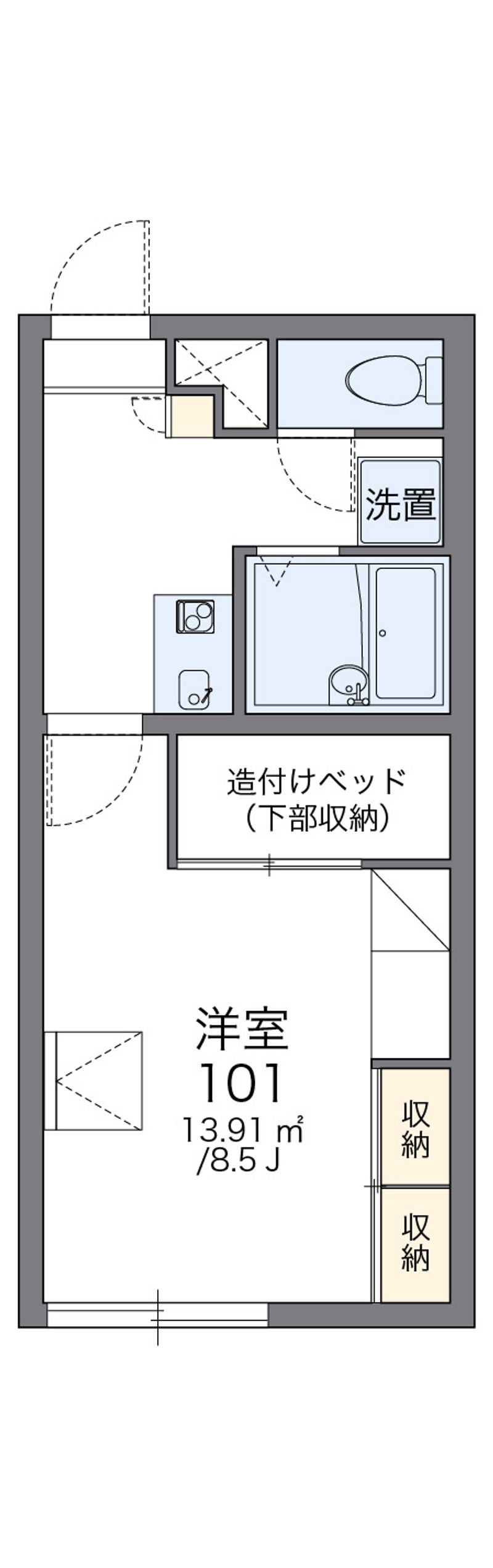 レオパレスＤＡ　ＭＡＲＹＡ　Ｆ 間取図