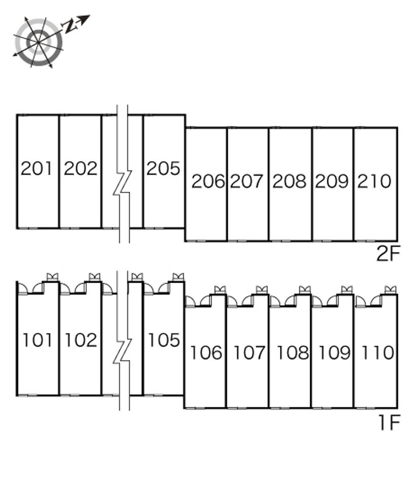 レオパレスマ　レーヴ 間取り配置図