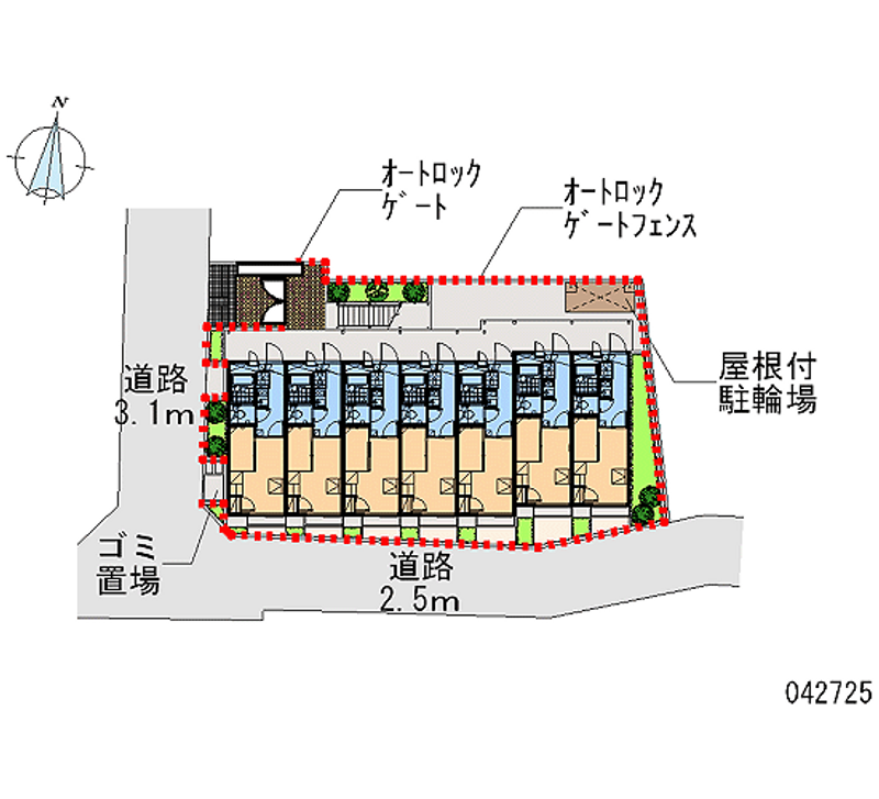 レオパレスセレーヌ新高円寺 区画図