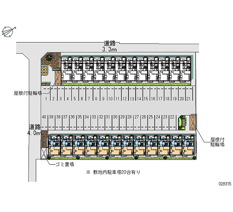 28315 Monthly parking lot