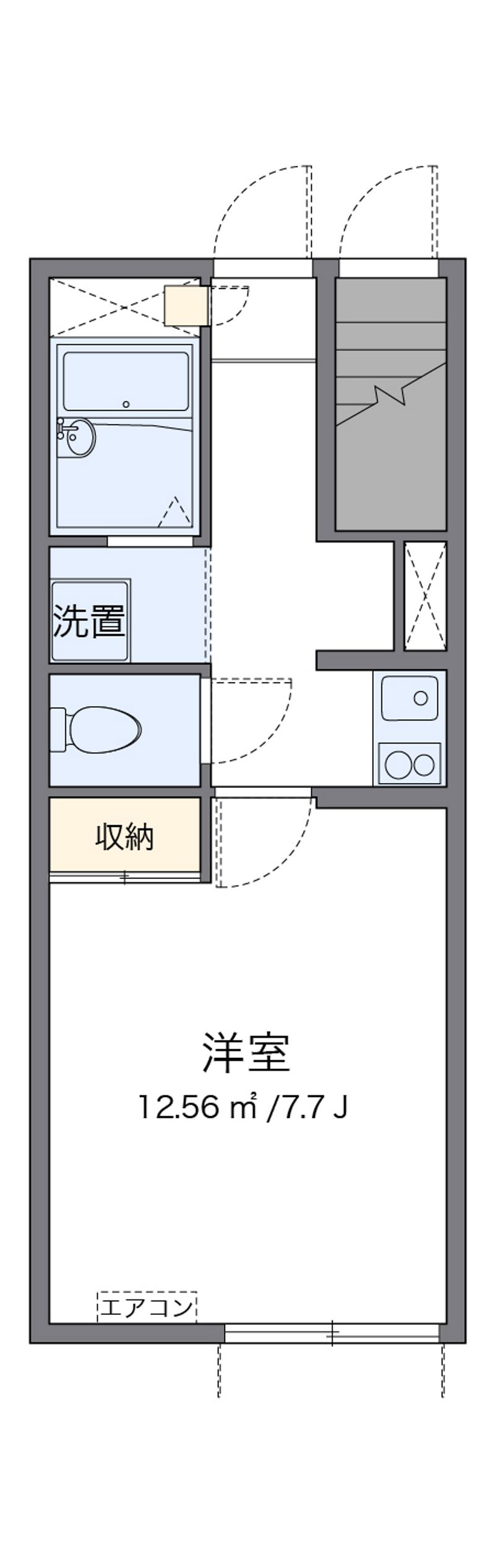 レオパレスエム 間取図