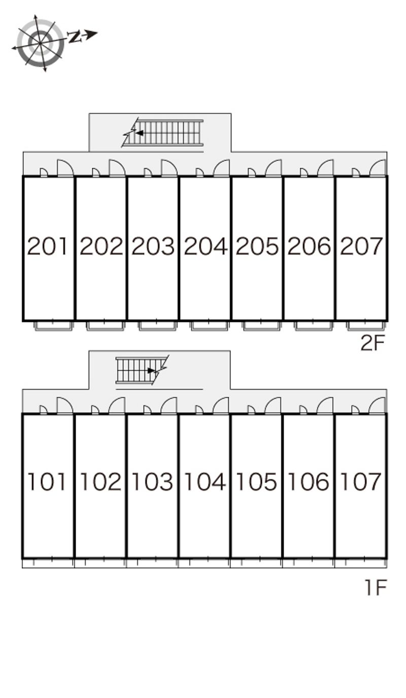 レオパレスアーデルⅡ 間取り配置図