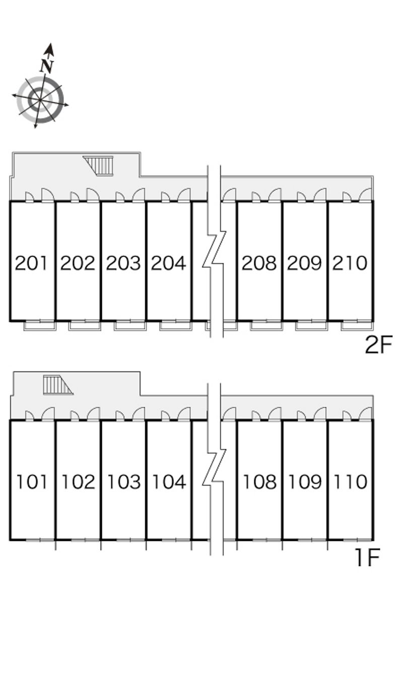 レオパレスラ　ミュゼ 間取配置図