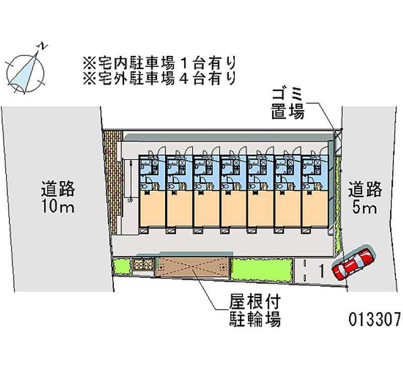 レオパレスＦＵＪＩＷＡＲＡ 月極駐車場