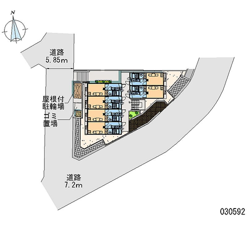 レオパレスル　ボヌール 区画図