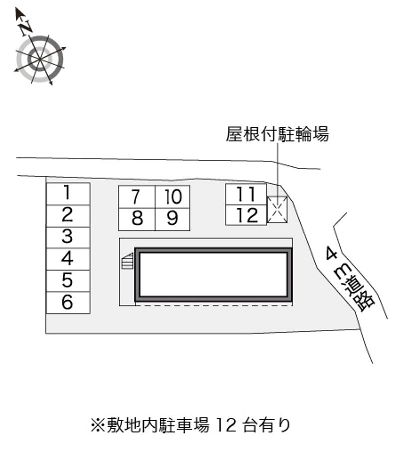 レオパレスグランドゥール 配置図