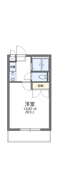 レオパレスサンローゼＡ 間取り図