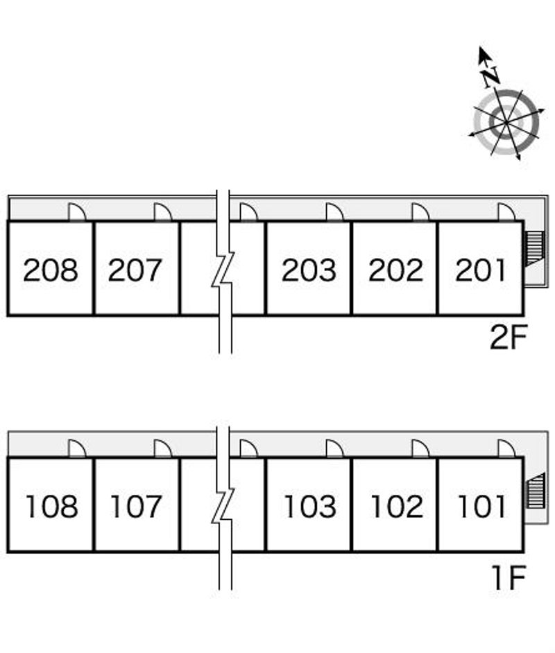 レオパレスシャトル 間取配置図
