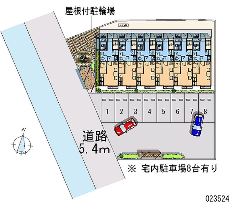 レオパレス三和Ⅱ 月極駐車場