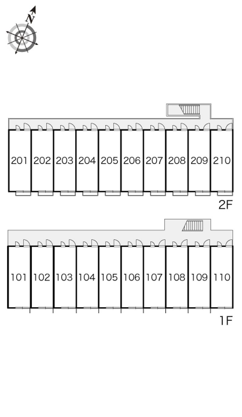 レオパレスエムロード 間取配置図