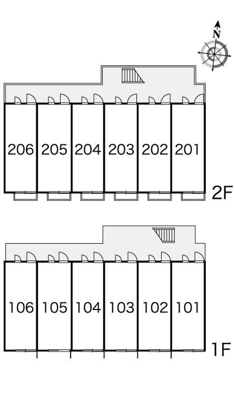 レオパレスパルメリア 間取り配置図