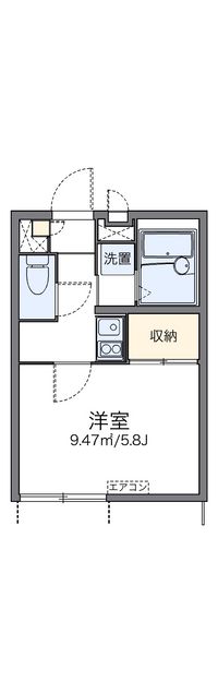 レオパレス磐手 間取り図