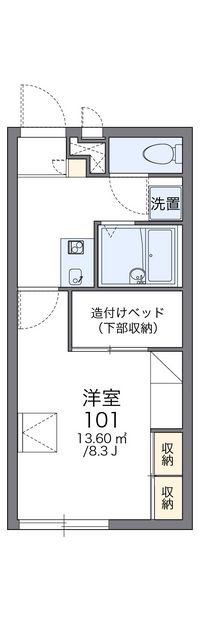 レオパレスならわ 間取り図