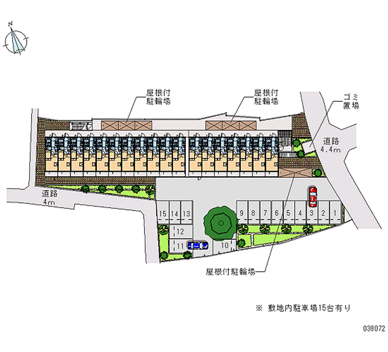 レオパレス南高浜 区画図